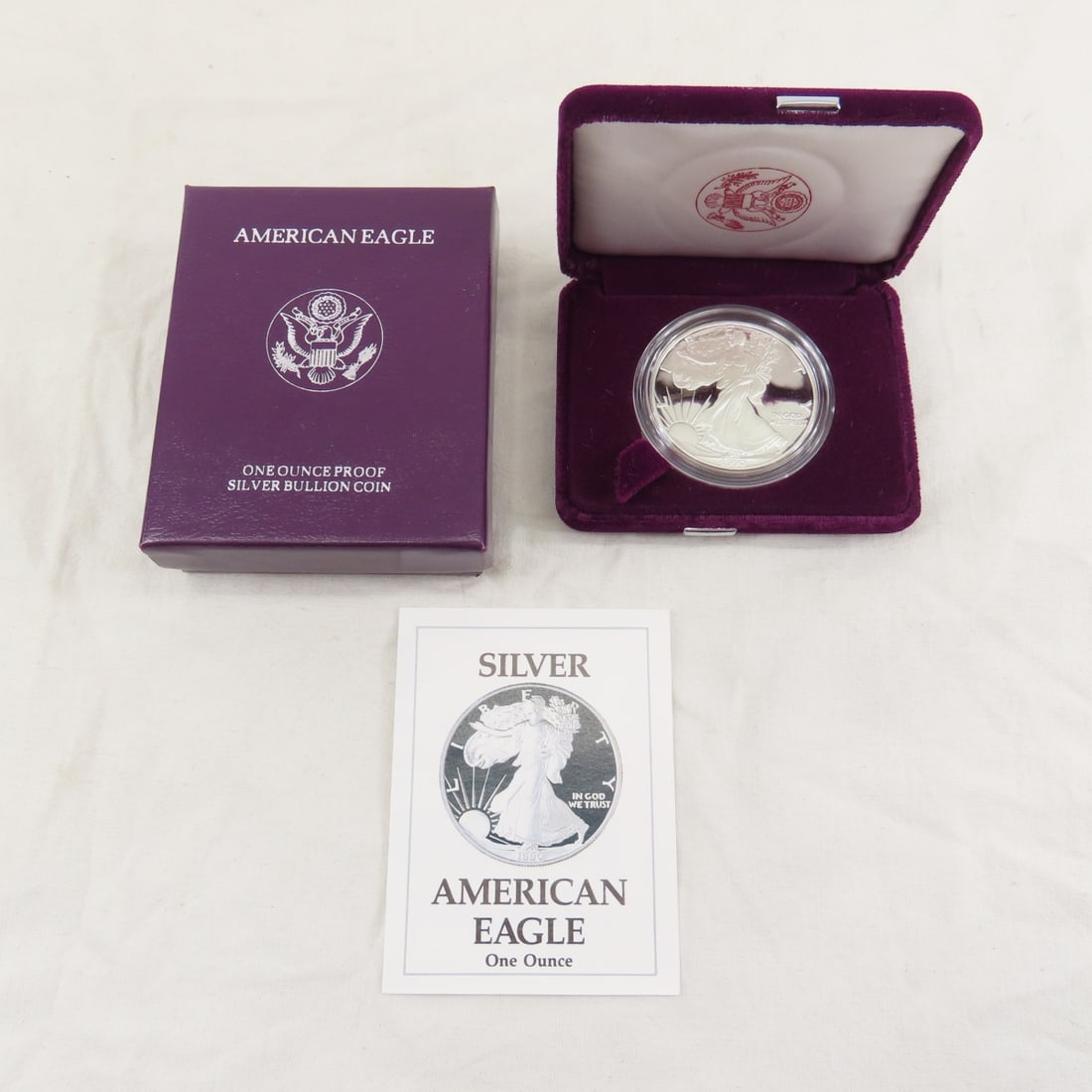 1990 S American Silver Eagle Proof (1 of 5)