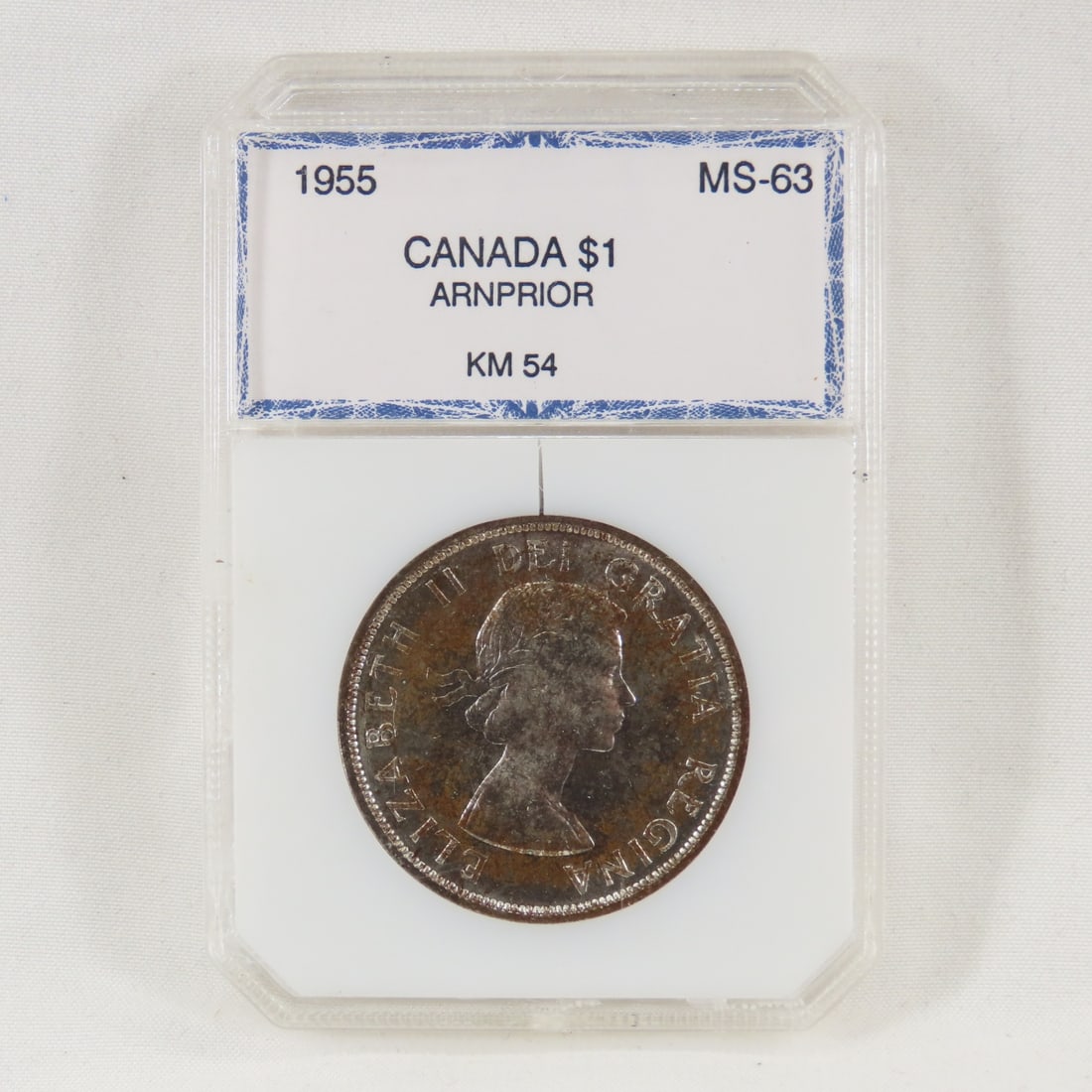 1955 Canadian Silver $1 ARNPRIOR PCI MS63 (1 of 4)