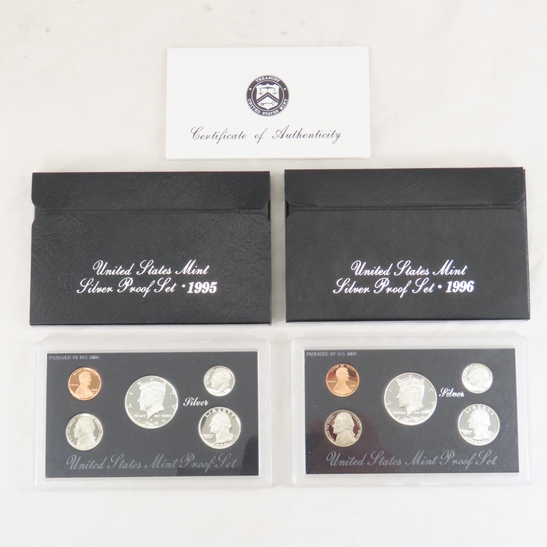 1995 & 1996 US Mint Silver Proof Sets (1 of 15)