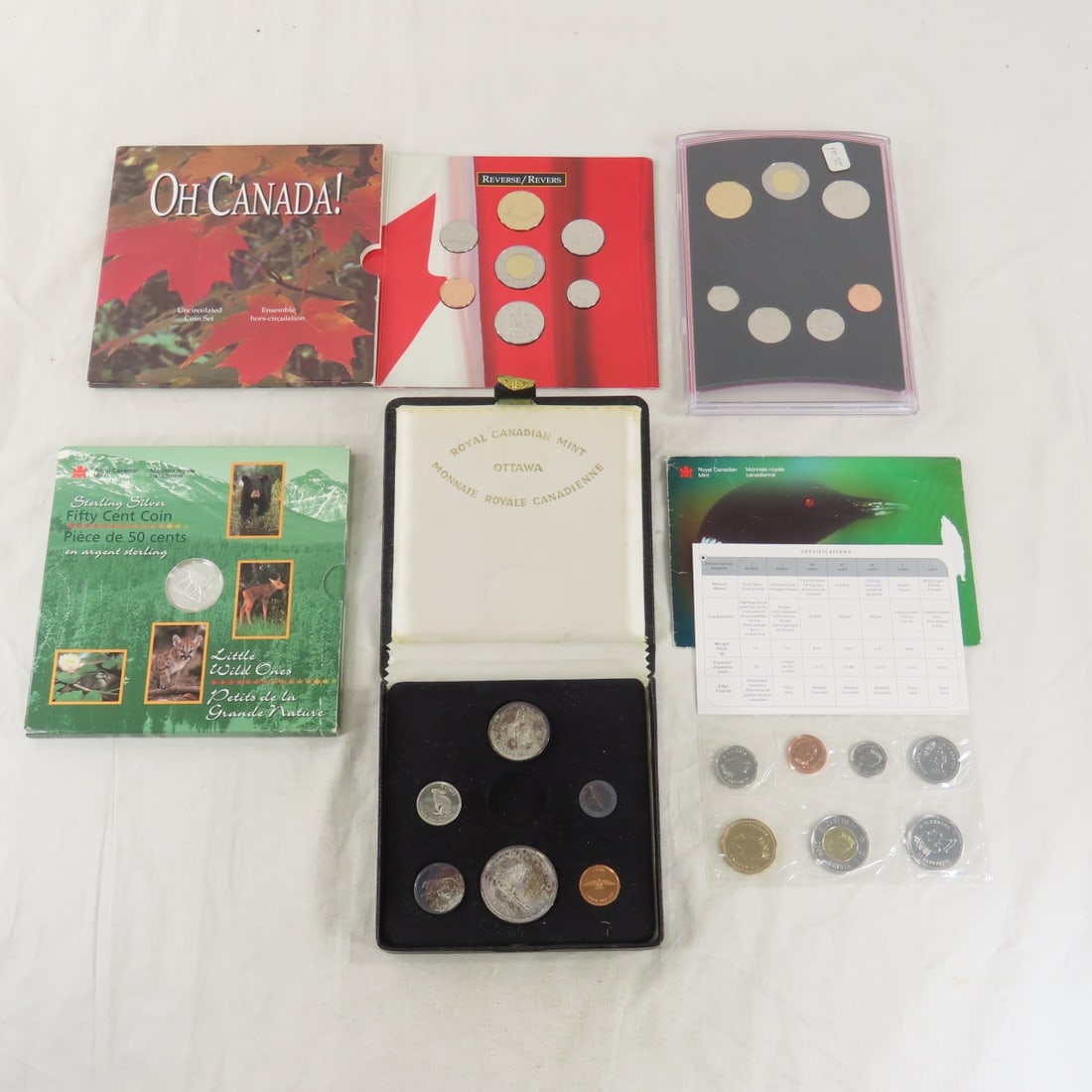 Canadian Coin Sets, some silver (1 of 15)