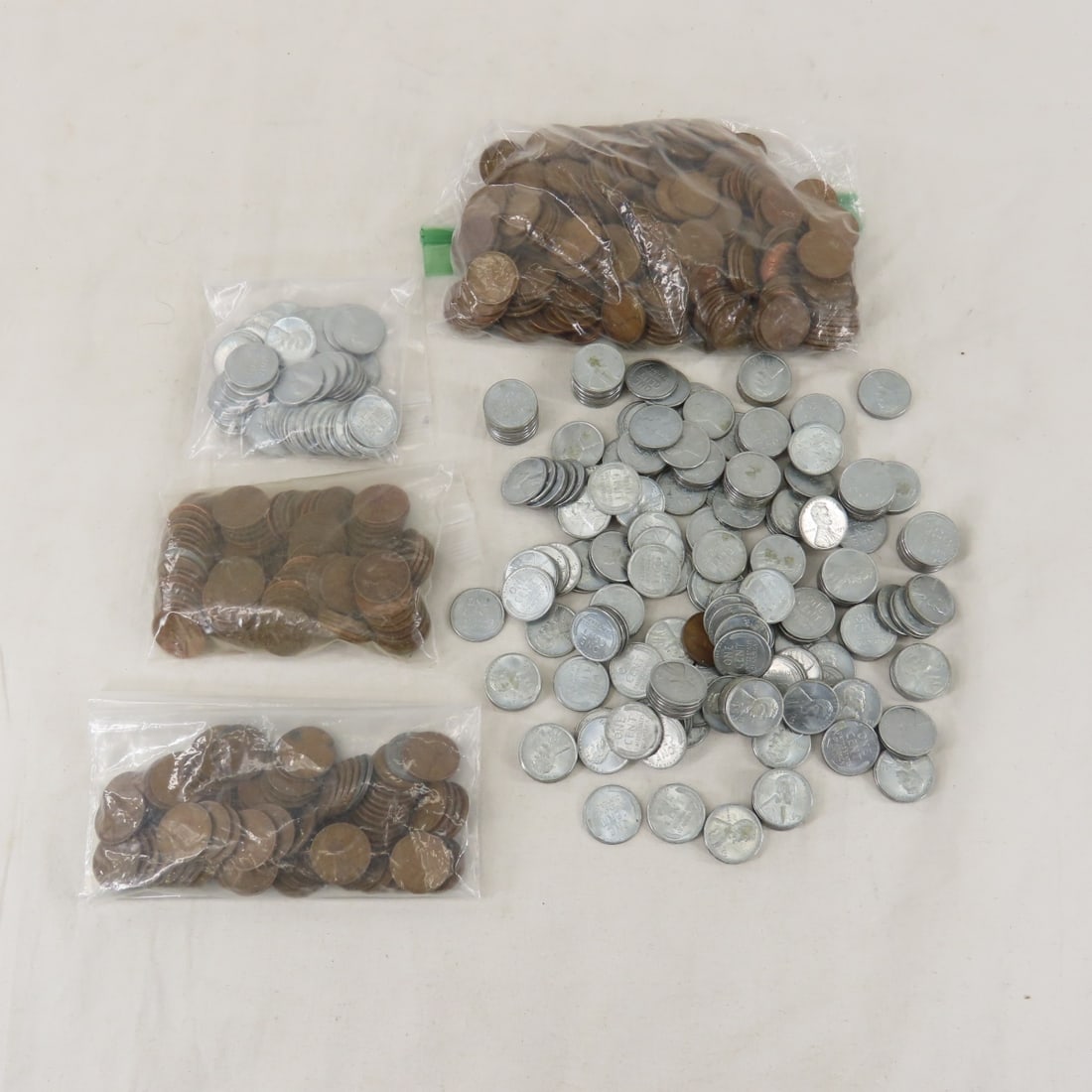 Wheat Cent Collection, lots of 1943 Steel cents (1 of 20)