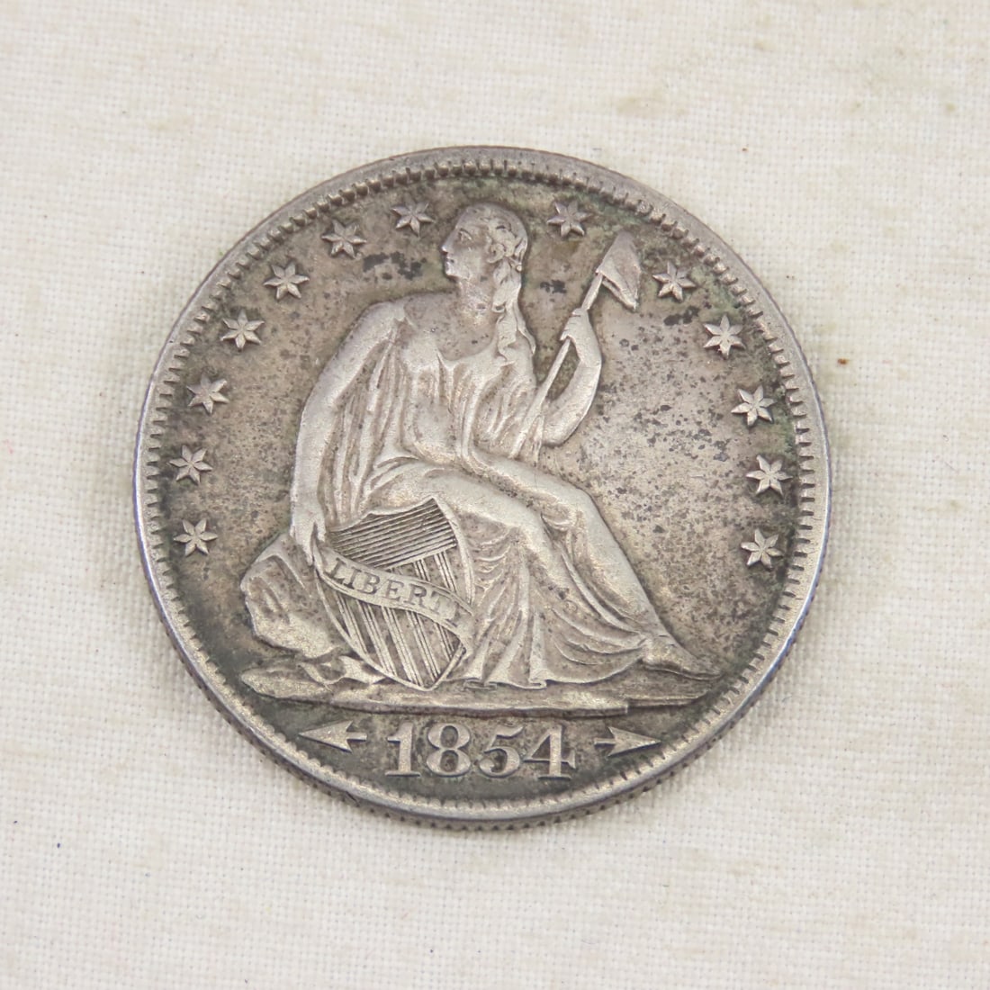 1854 O Seated LIberty Silver Half Dollar (1 of 2)
