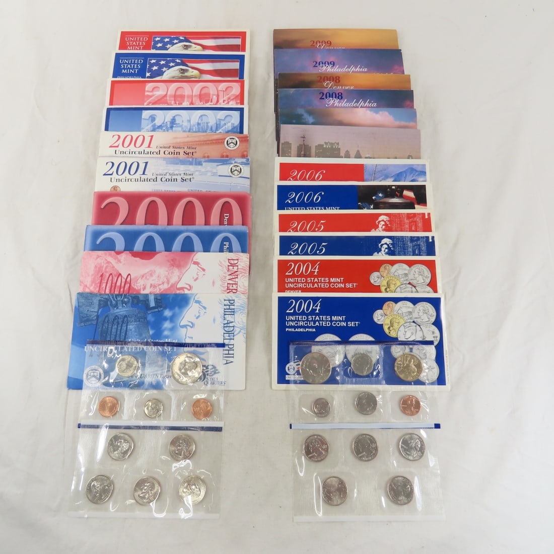 22 US Mint Sets 1999 - 2009, P & D each year (1 of 15)