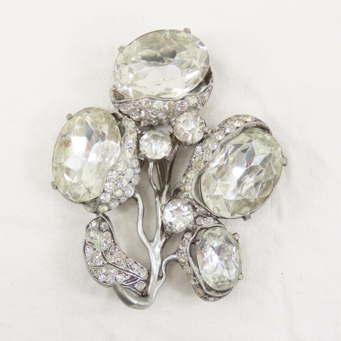 Eisenberg Original Clear Rhinestone Fur Clip 3" (1 of 3)