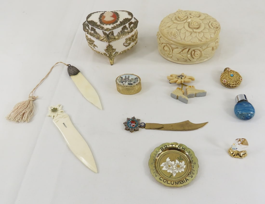 Trinket Boxes, Letter Openers & Perfume Bottles (1 of 16)