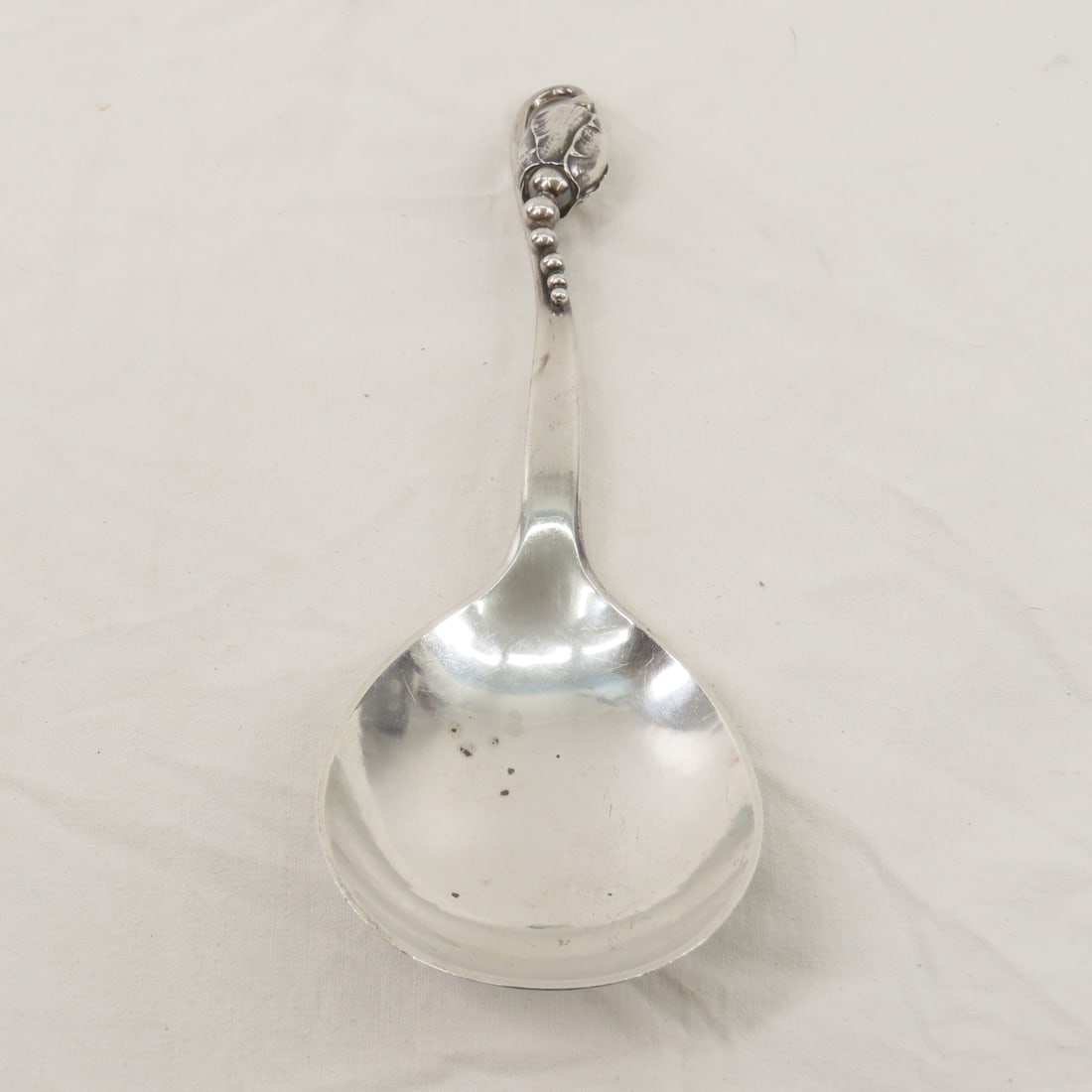 1945 Georg Jensen "Blossom" Sterling Silver Spoon (1 of 7)