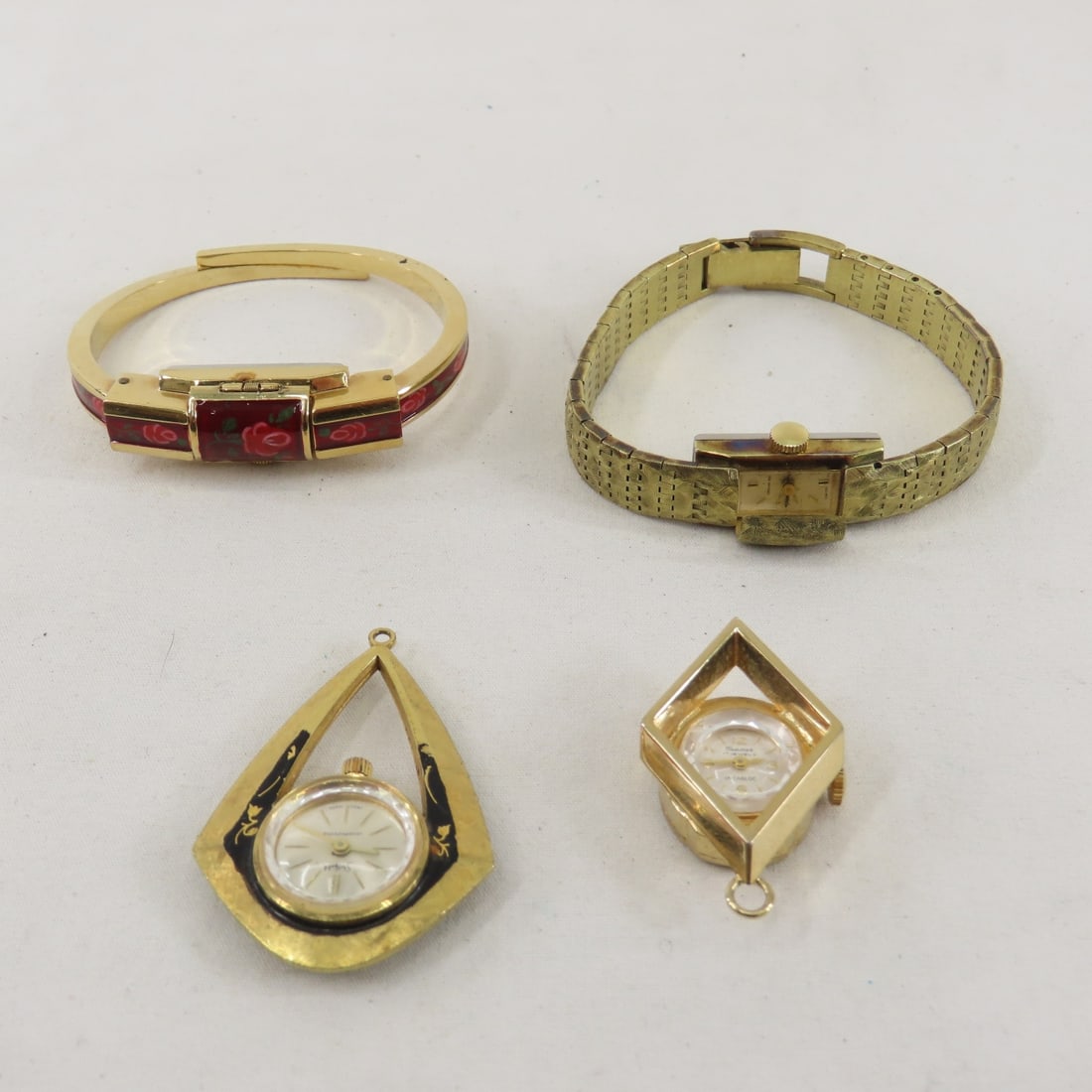 2 Vintage Peekaboo Watches & 2 Pendant Watches (1 of 14)