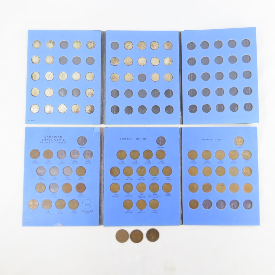 Canadian Silver Dime Book & Small Cent Book (1 of 15)