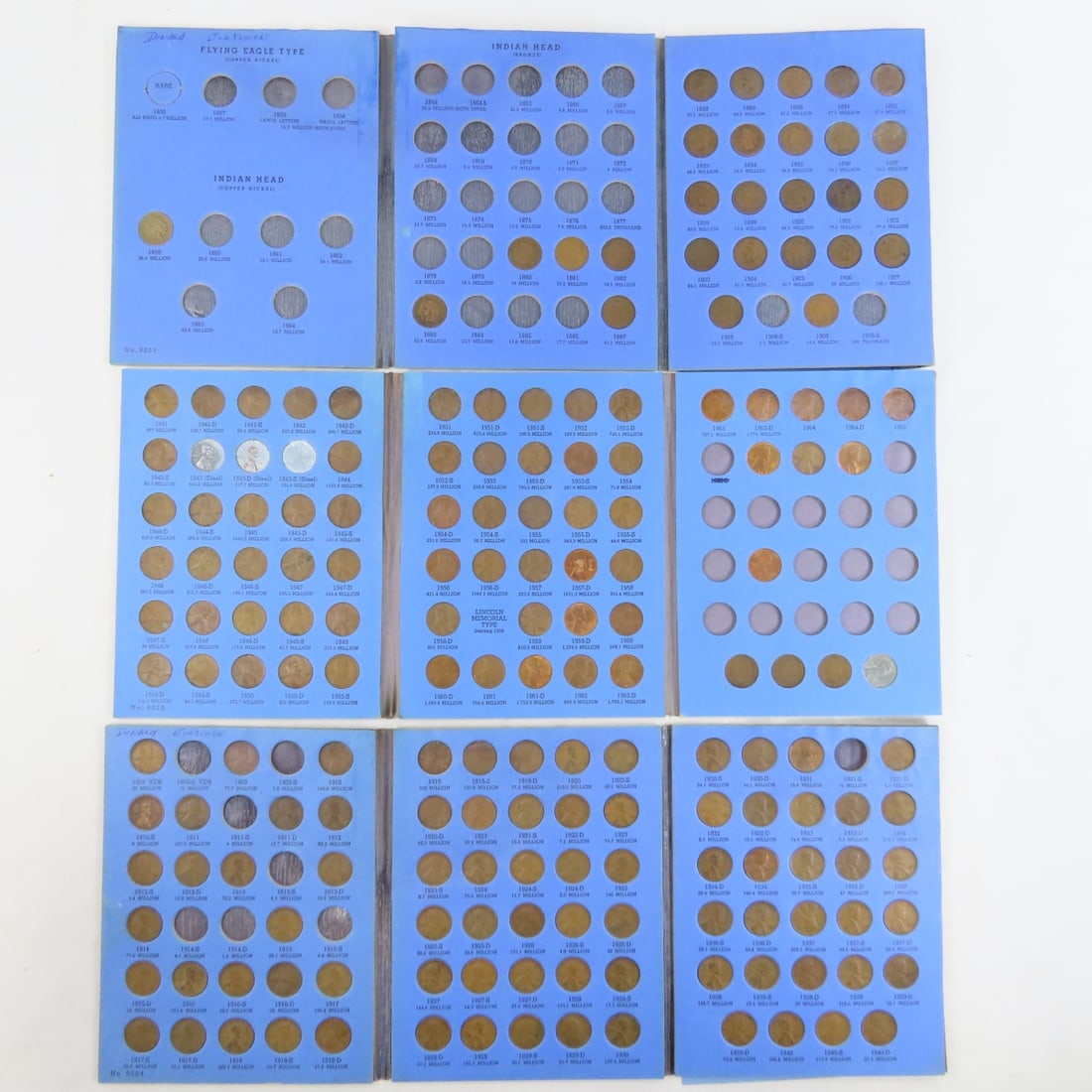 Indian Head & Lincoln Wheat Cent books (1 of 13)