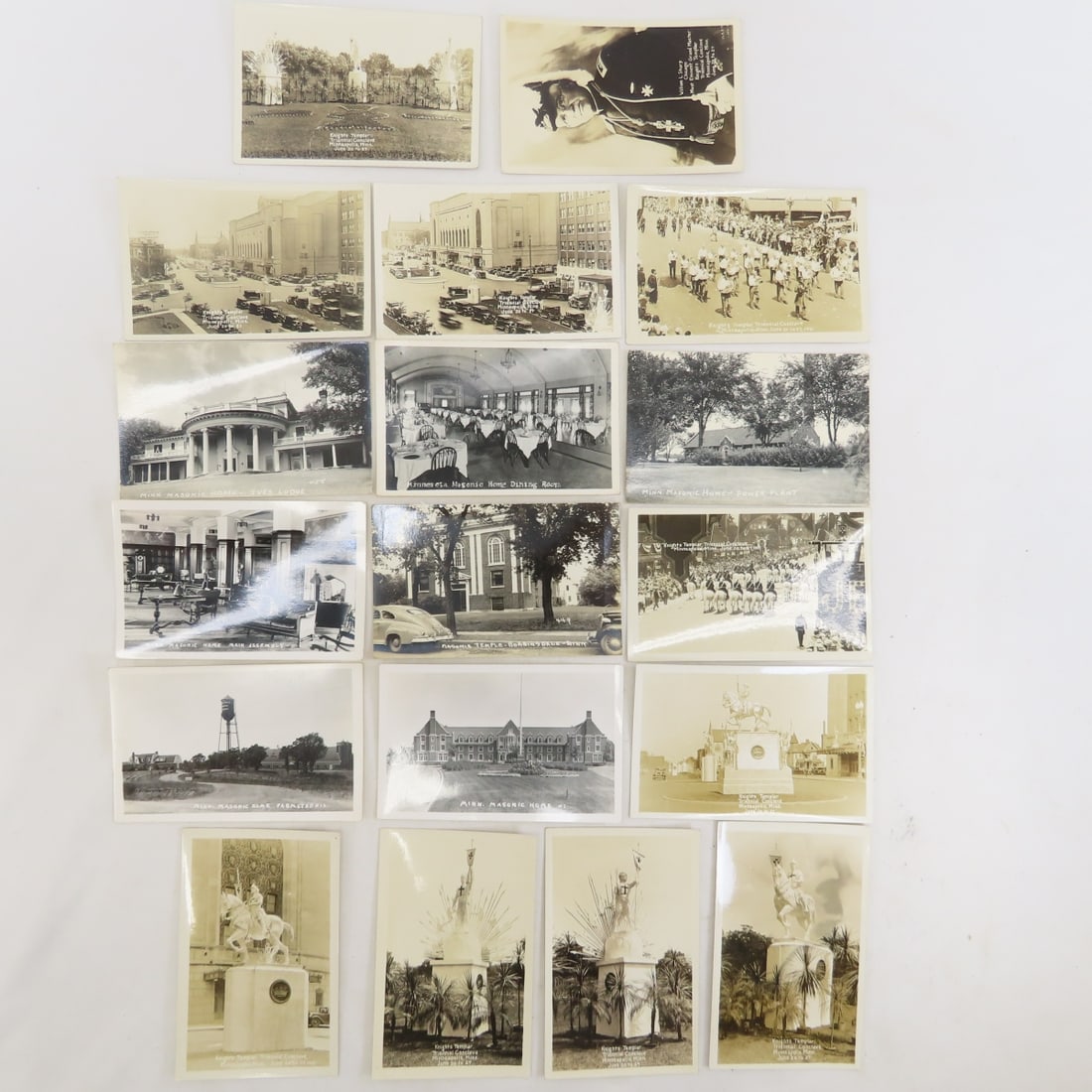 18 MN Masonic & Knights Templar RPPC Postcards: 18 MN Masonic & Knights Templar RPPC Postcards - all unposted Please ask questions and read terms & conditions before bidding.