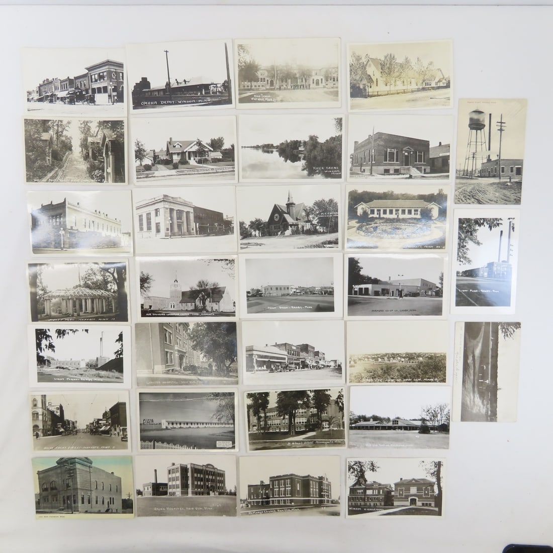 30 Vintage Small Town MN RPPC Windom, Mankato (1 of 15)