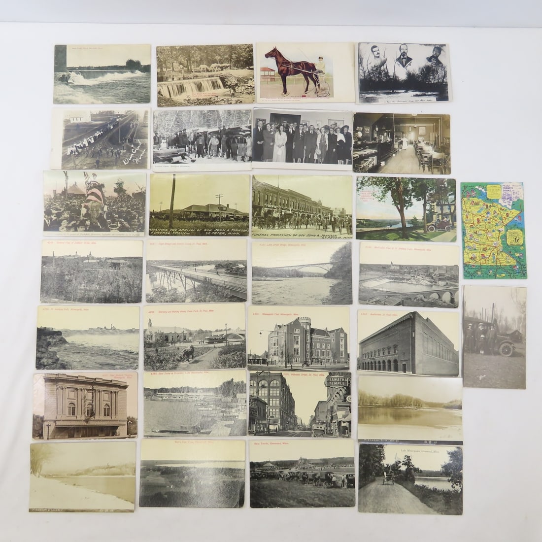 30 Vintage MN Postcards, most are RPPC: 30 Vintage MN Postcards, most are RPPC - Please ask questions and read terms & conditions before bidding.
