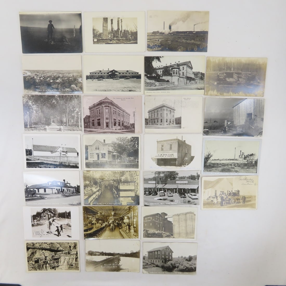 25 Vintage RPPC Postcards Industrial, Business (1 of 11)