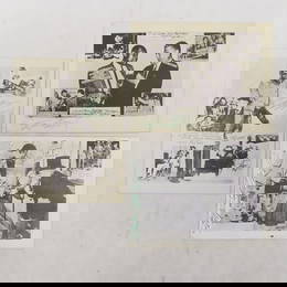 3 Autographed Stepin Fetchit Show Ad. Postcards