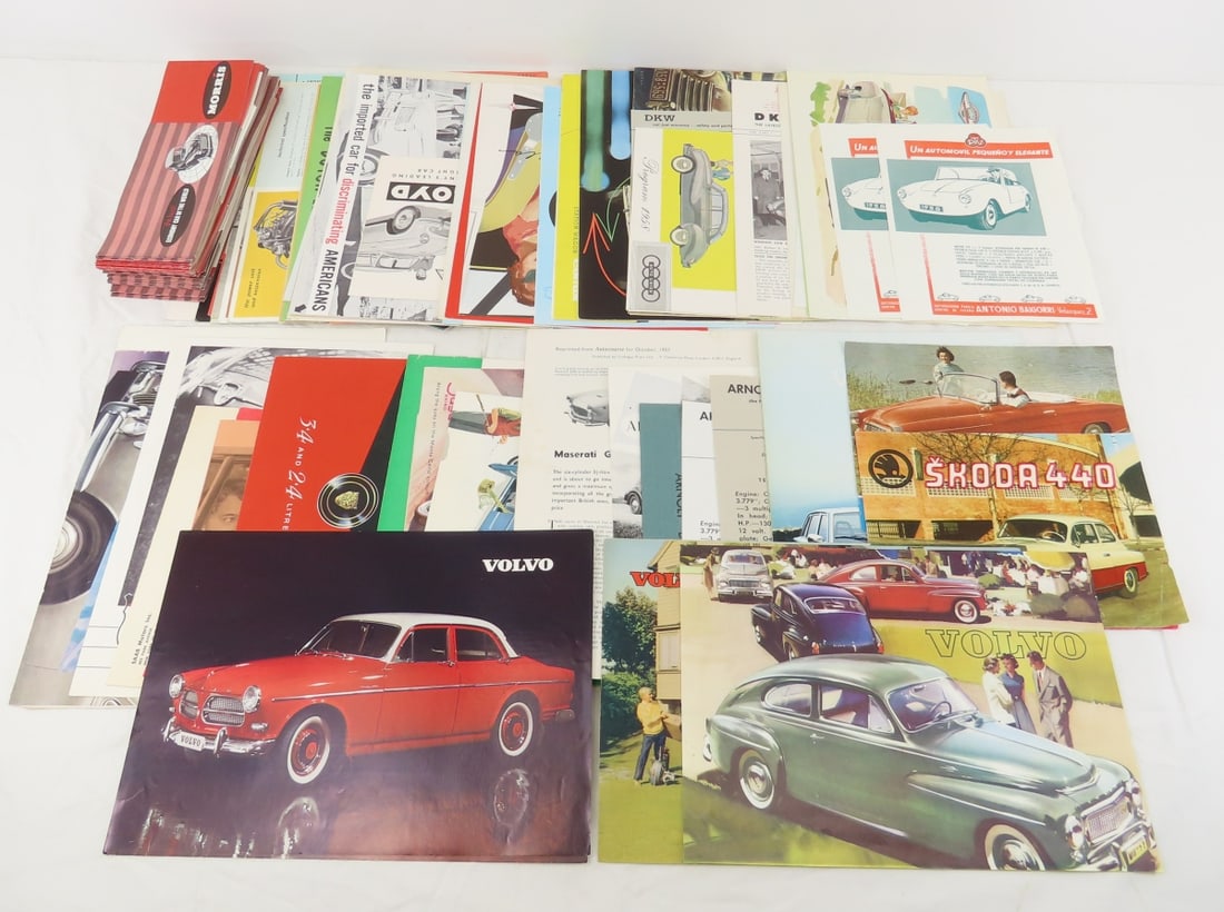 More than 50 Vintage European Car Brochures & Ads (1 of 15)