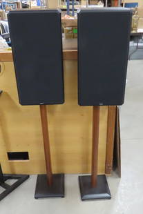 Pair of Boston HD10 Speakers with stands: Pair of Boston HD10 Speakers with stands - Please ask questions and read terms & conditions before bidding.