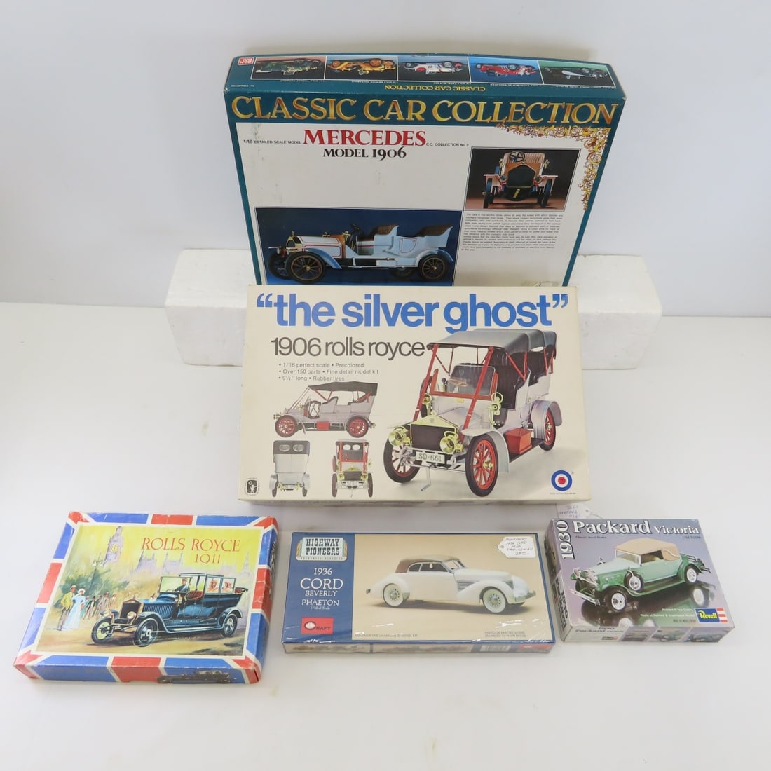 5 car models The Silver Ghost, Mercedes (1 of 13)