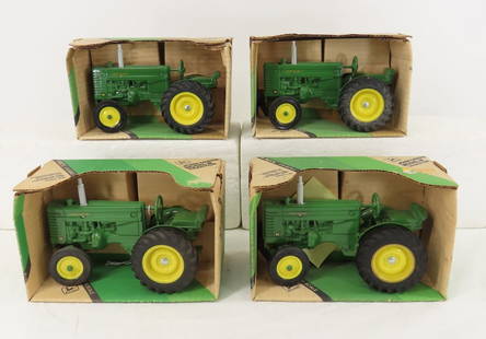 4 Ertl 1/16 Scale John Deere Model M Tractors: 4 Ertl 1/16 Scale John Deere Model M Tractors - Collectors Edition Series III Please ask questions and read terms & conditions before bidding.