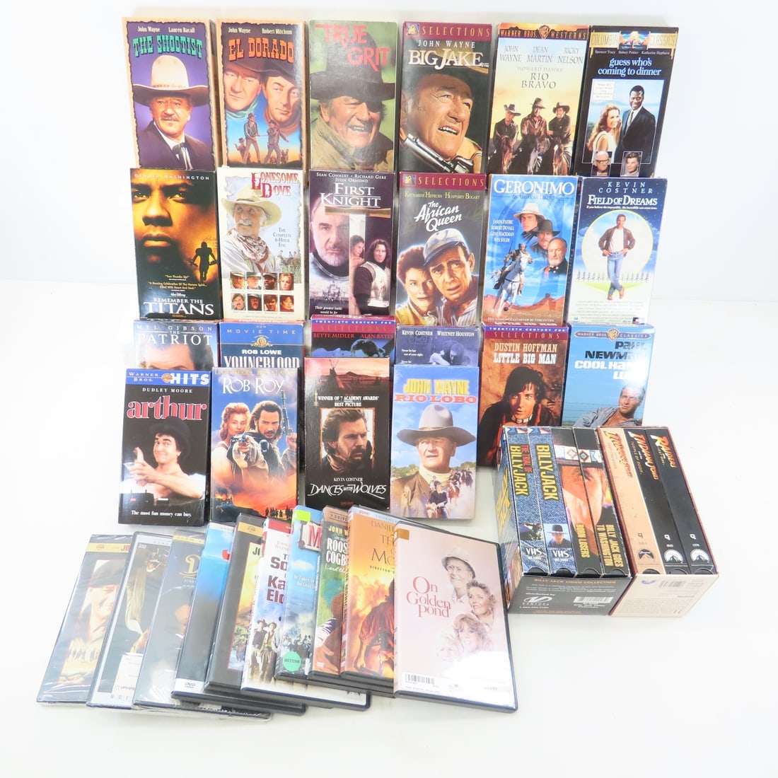 Indiana Jones, Western & Other DVD's and VHS Tapes (1 of 20)