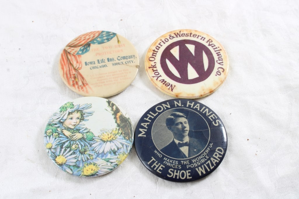 4 Advertising Pocket Mirrors N.Y. Ontario Railway (1 of 8)
