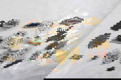 Vintage Pins Lot Lions, Disney, Elks, Guard, Tag: Vintage Pins Lot Lions, Disney, Elks, Guard, Tag - Mainly Lions Club Pins. All as pictured. Please ask questions & read terms and conditions before bidding.