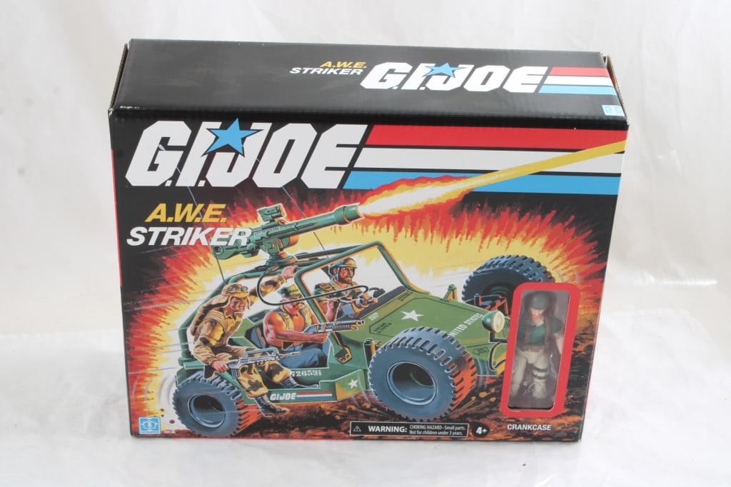 Hasbro G I Joe A.W.E. Striker New in Box: Hasbro G I Joe A.W.E. Striker New in Box - As pictured. Please ask questions & read terms and conditions before bidding.