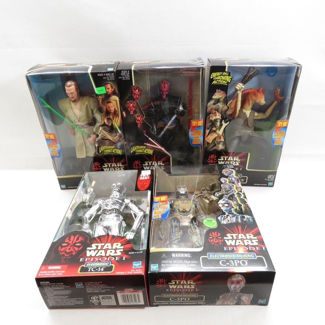 5 Star Wars Electronic Episode 1 12" Action Figs (1 of 15)