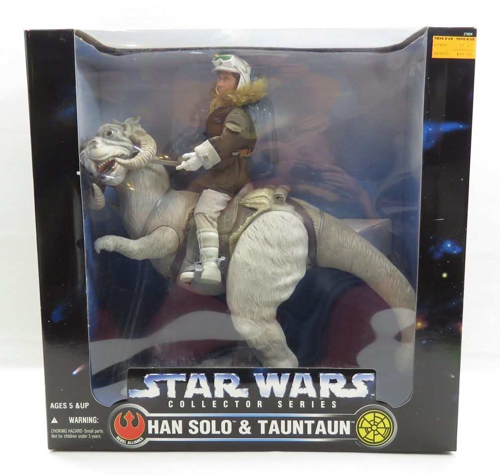 Star Wars Han Solo & Tauntaun 1:6 Scale NIB: Star Wars Han Solo & Tauntaun 1:6 Scale NIB - Kenner 1997 - Star Wars Collector Series Han Solo & Tauntaun - New in Box Single owner collection. Like new with box unless otherwise noted. Please ask qu