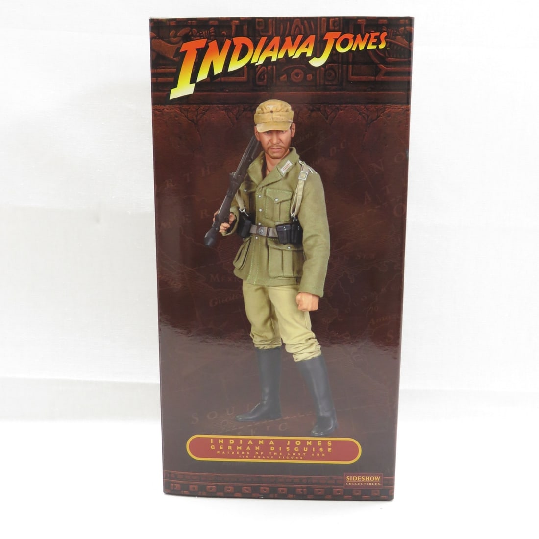 Indiana Jones in German Disguise 1:6 Sideshow: Indiana Jones in German Disguise 1:6 Sideshow - Item #3907 Indiana Jones German Disguise Indy Figure 1:6 Scale Raiders of the Lost Ark 2009 Sideshow Collectibles Single owner collection. Like new with