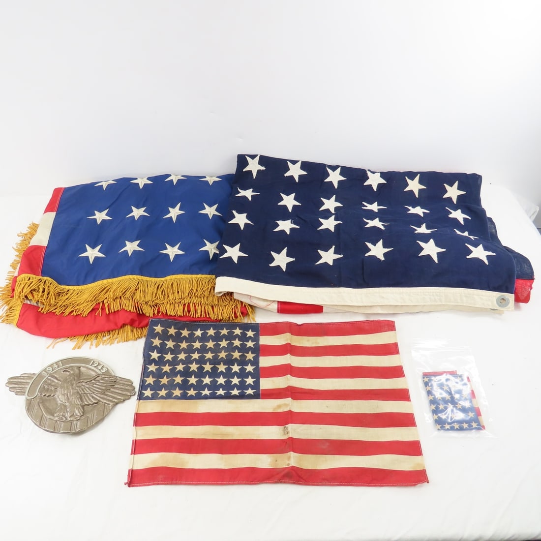 4 48 Star American Flags & Grave Marker (1 of 20)