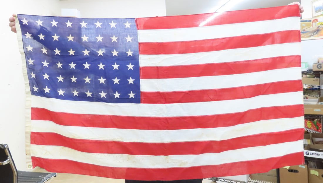 Vintage 48 Star American Flag: Vintage 48 Star American Flag - Please read terms & conditions and ask questions before bidding.