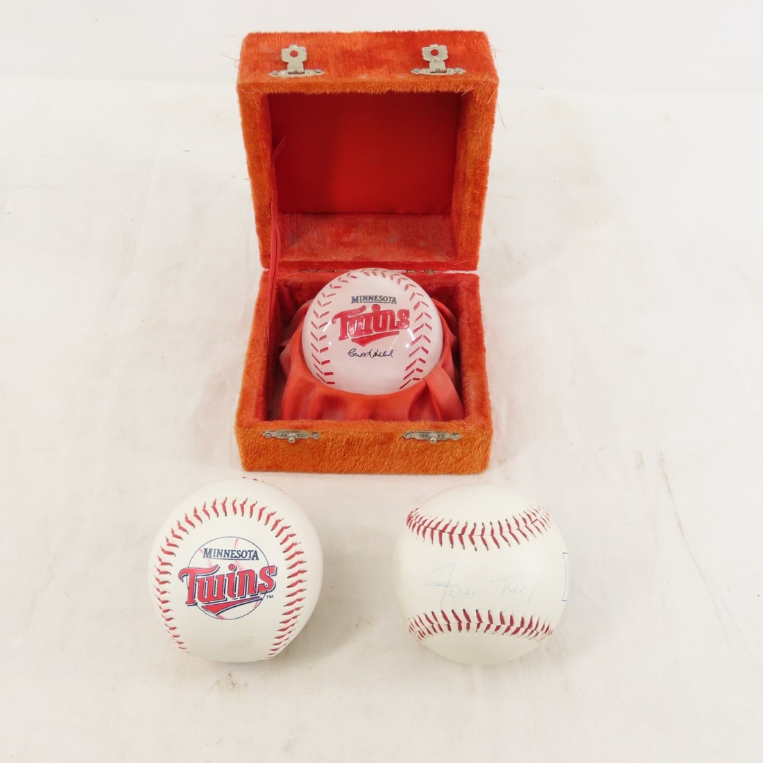 Marble MN Twins Ball & 2 Baseballs- 1 Signed (1 of 13)