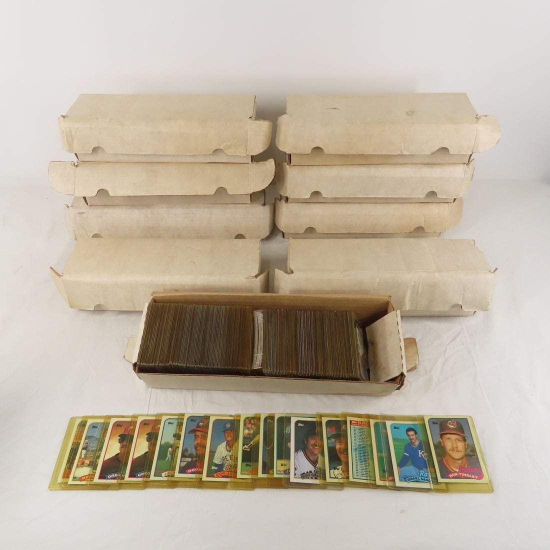 9 Boxes Assorted  Boxes of 1980's Baseball Cards (1 of 20)