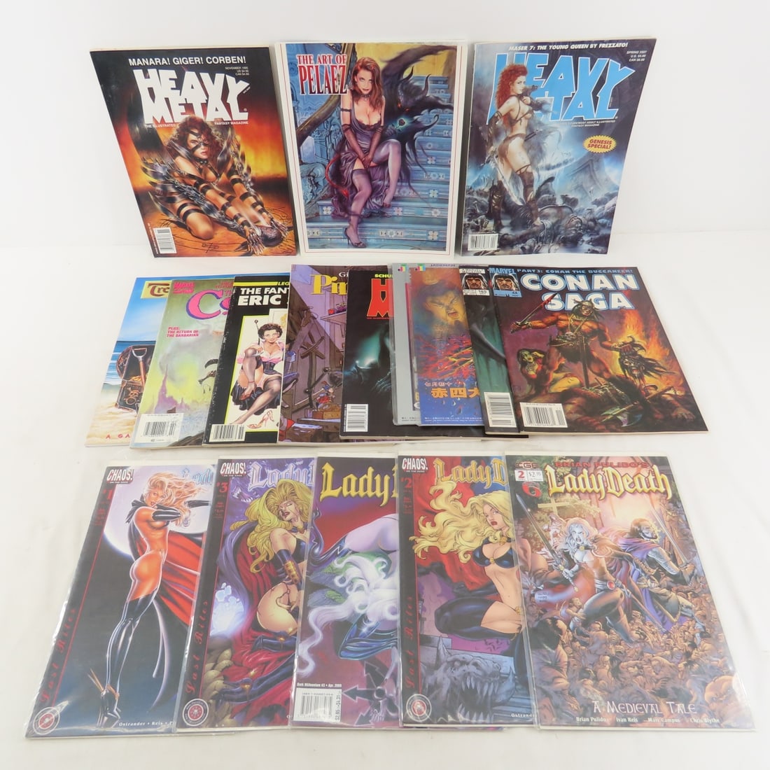 17 Comic Books, Some Adult Content, Lady Death (1 of 7)