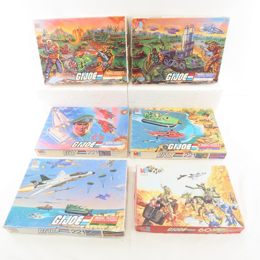 Collection of Vintage GI Joe puzzles: Collection of Vintage GI Joe puzzles - Please ask questions & read terms & conditions before bidding. Live Auctioneers only display 20 photos per lot, whereas Proxibid and our A New Day bidding app wi