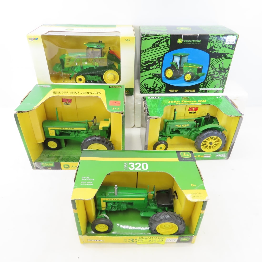3 Ertl John Deere Tractors, 520, BW, Bank & more (1 of 20)