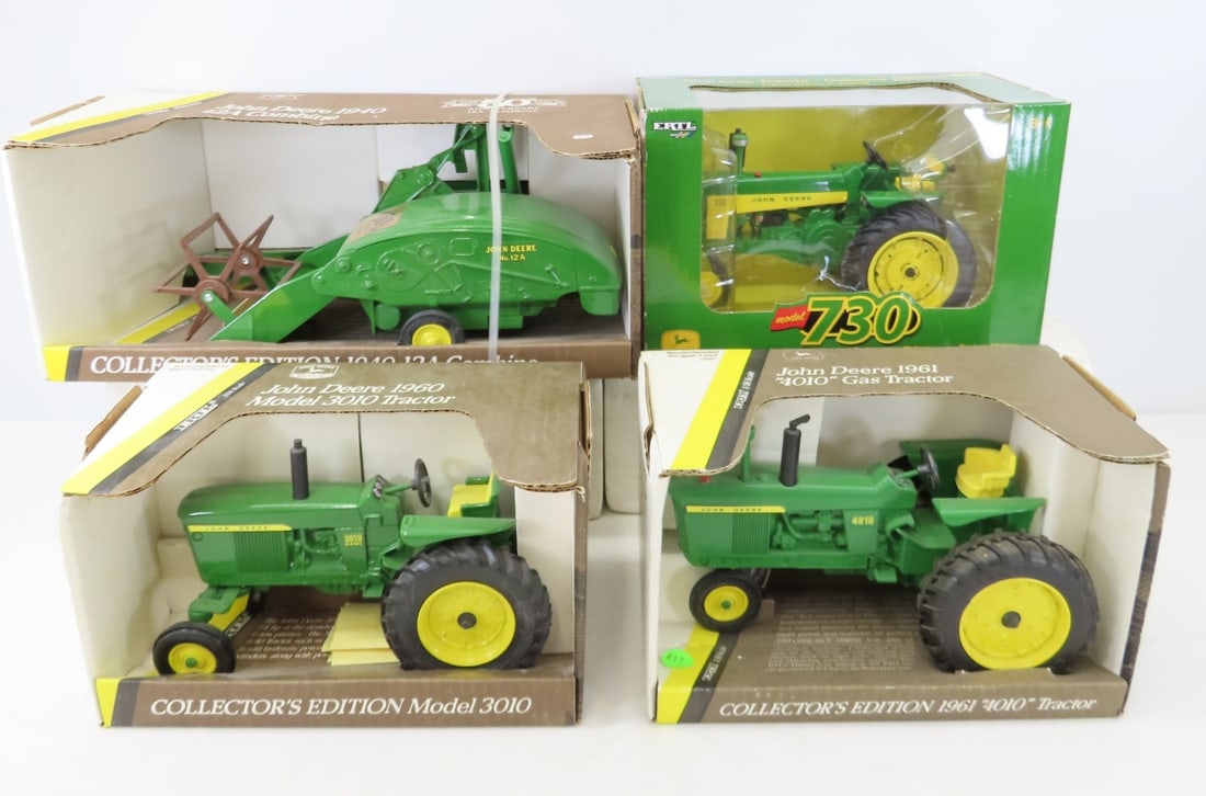 3 John Deere Ertl Tractors & Combine, 3010 & more (1 of 17)