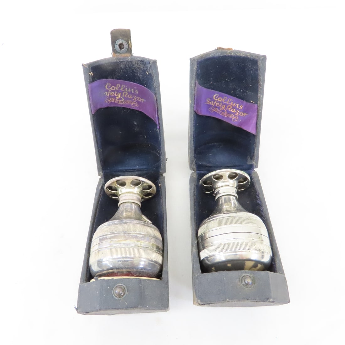 2 Antique Collins Safety Razors in Cases (1 of 20)