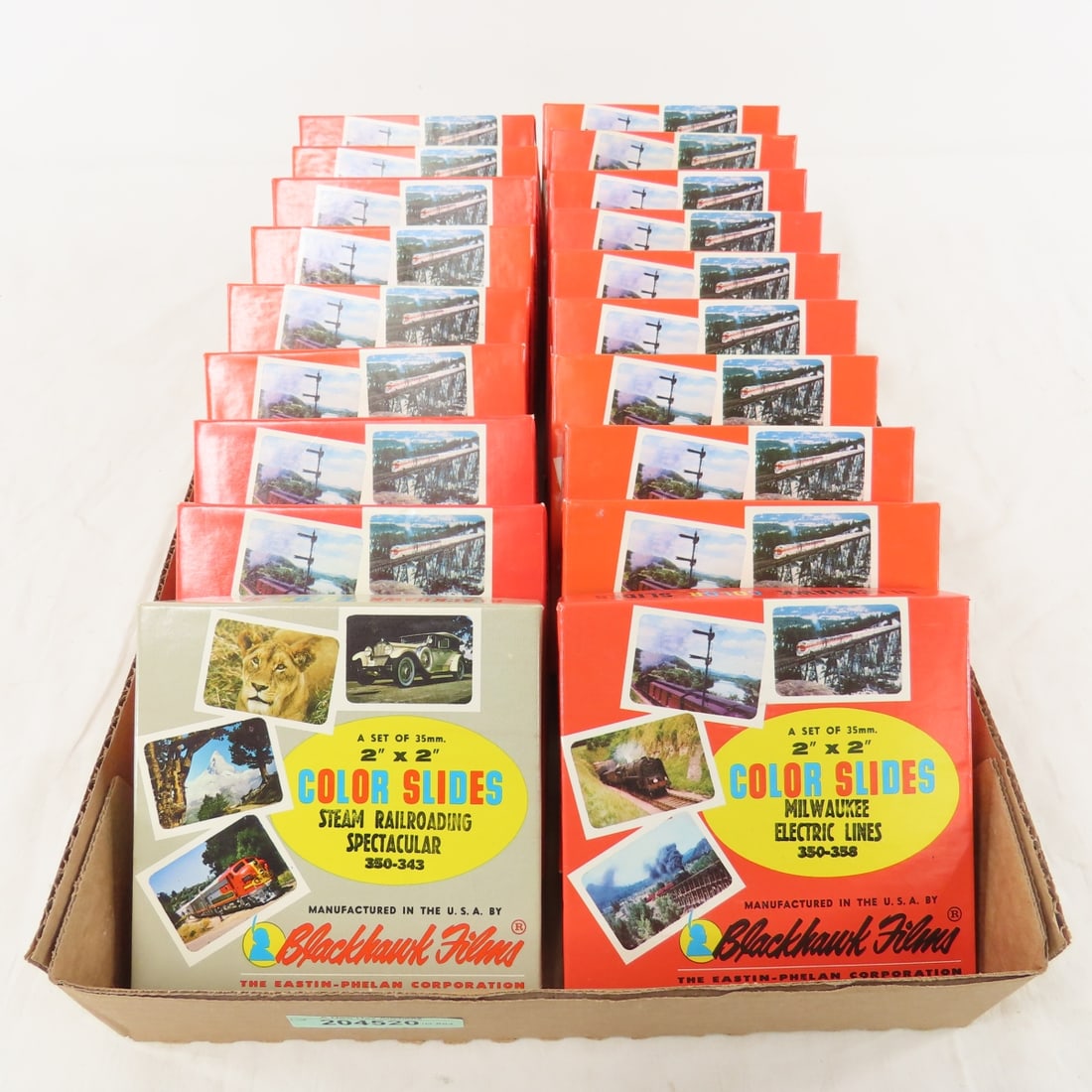 19 Partial Boxes of Blackhawk Film Color RR Slides (1 of 16)