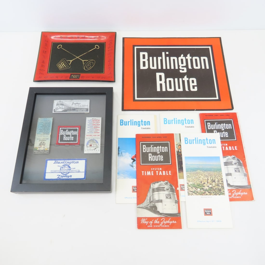 CB&Q Time Tables, Branding Iron Plate & More (1 of 17)