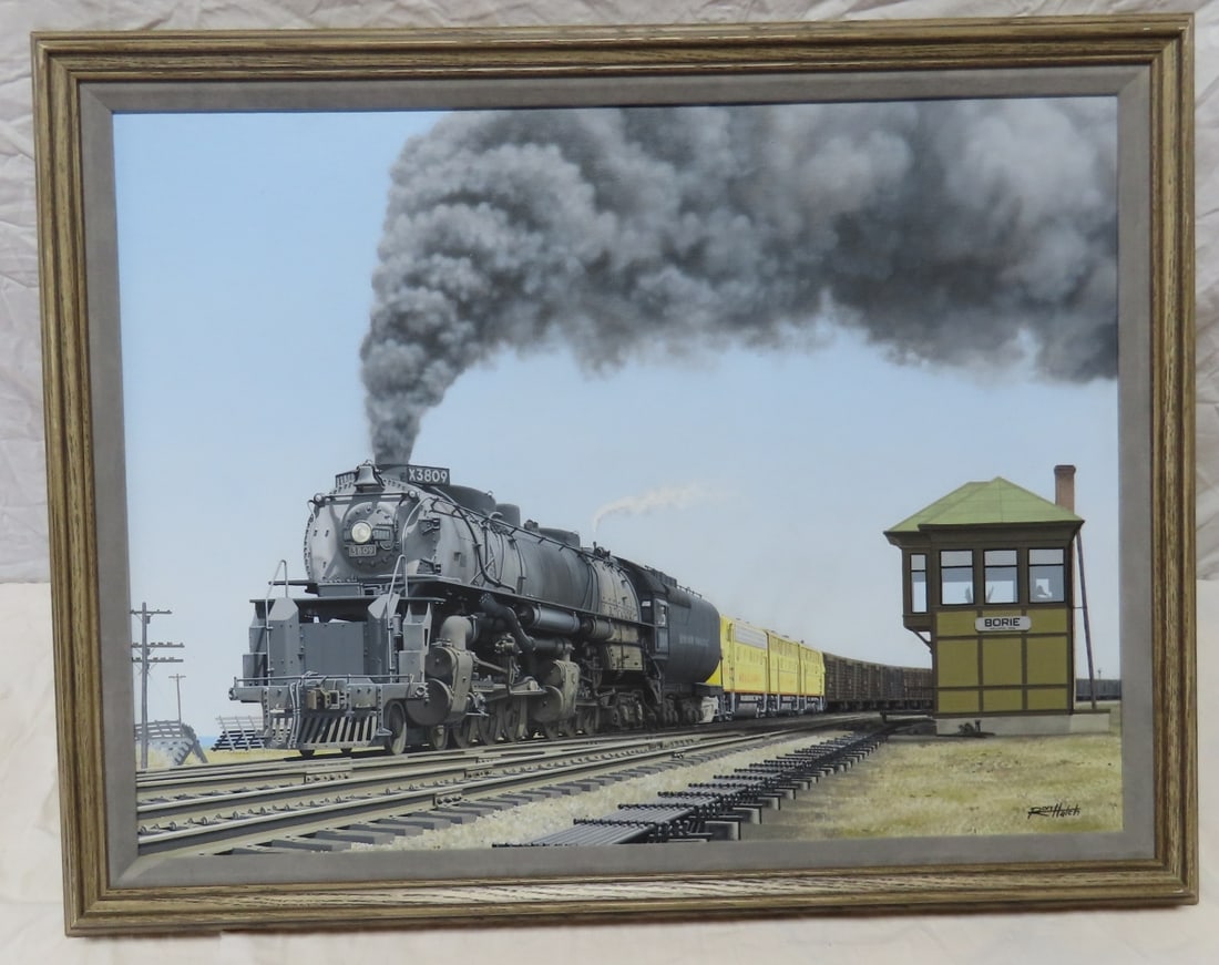 UP Challenger X3809 at Borie Tower by Ron Hatch (1 of 7)