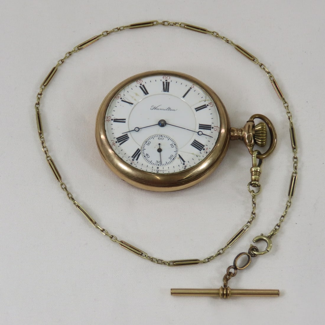 Hamilton 17 jewel Sidewinder Pocket Watch (1 of 7)