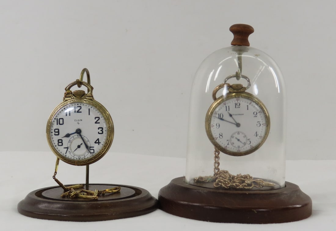 2 Vintage Pocket Watches, Elgin & Waltham running (1 of 12)