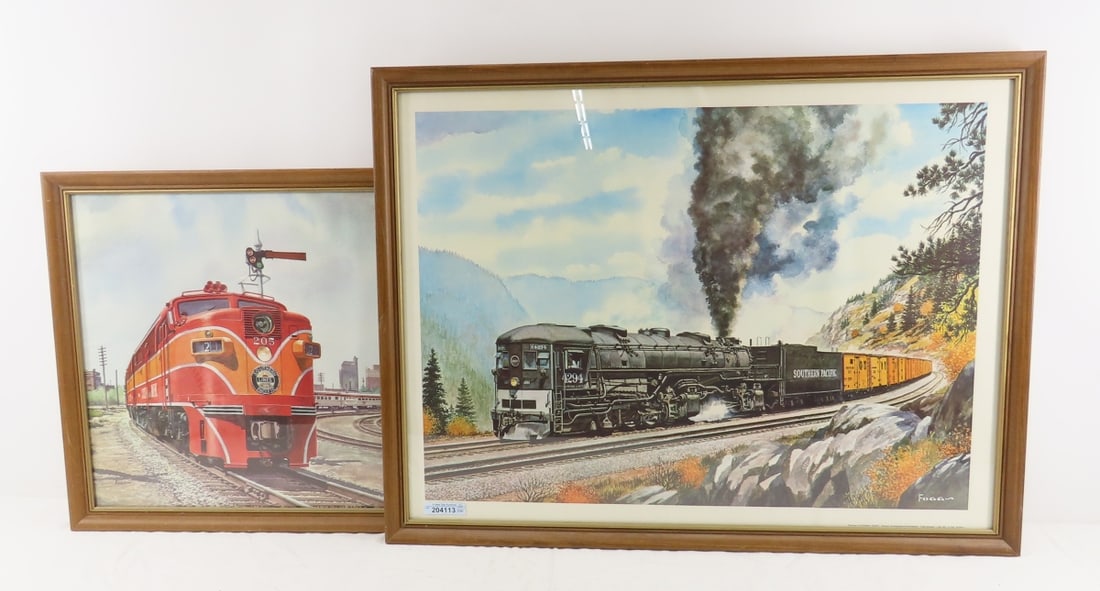 2 Framed Southern Pacific Prints by Howard Fogg (1 of 7)