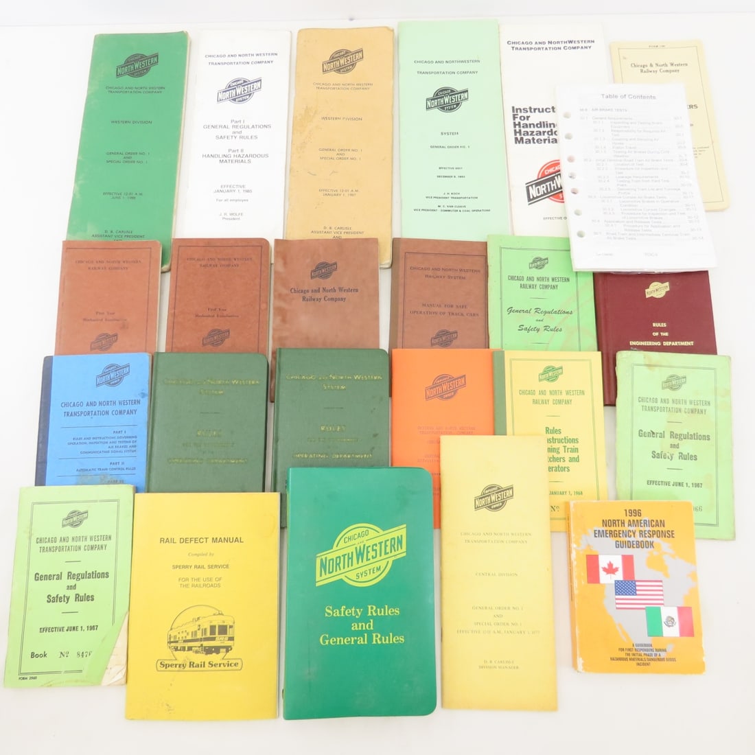 Collection of North Western Time tables: Collection of North Western Time tables - Live Auctioneers only shows 20 photos- all photos are viewableon Proxibid. https://www.proxibid.com/A-New-Day-Auctions-LLC/10-4-6th-Annual-Railroadiana-Auctio