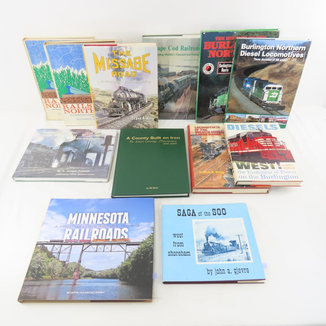 12 Railroad Hard Cover Books- 3 signed (1 of 18)