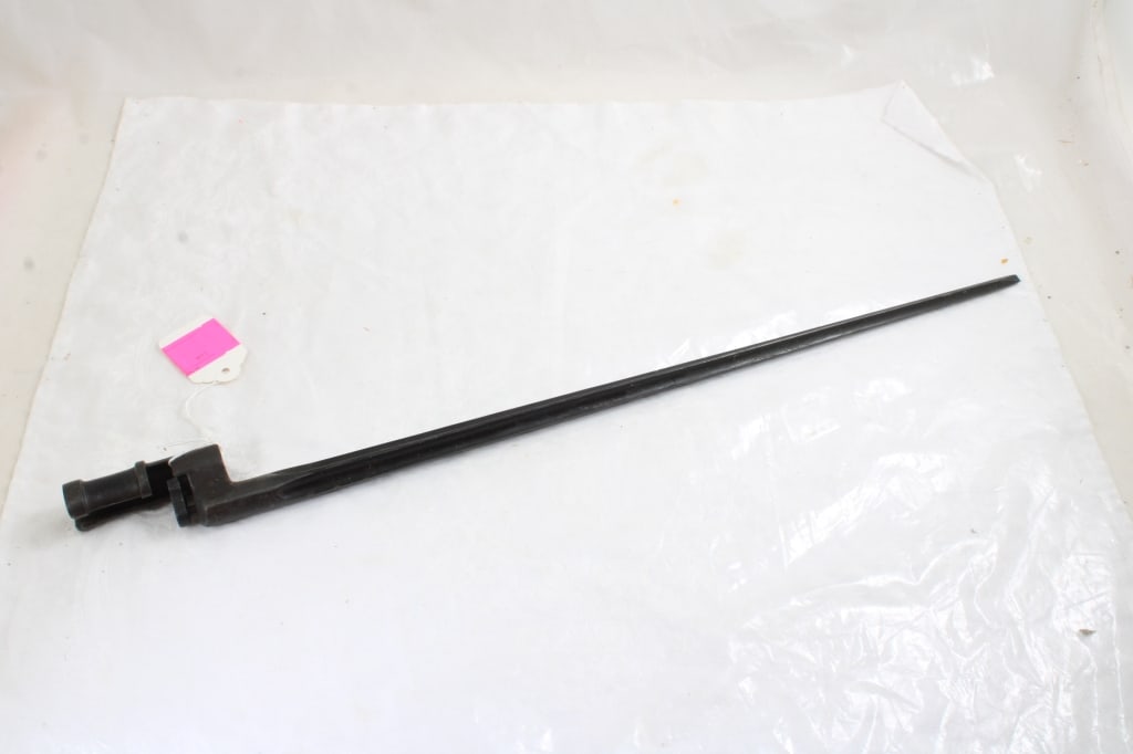 Mosin Nagant Spike Russian Bayonet: Mosin Nagant Spike Russian Bayonet - As pictured. Please read terms and conditions and askquestions before bidding. Live Auctioneers only shows 20 photos per lot. All photos can be viewed on Proxibid