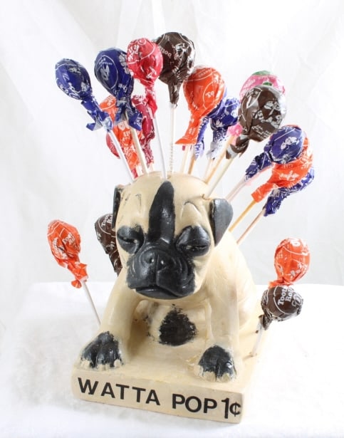 Chalk Pug Pup Watta Pop Countertop Store Display (1 of 15)