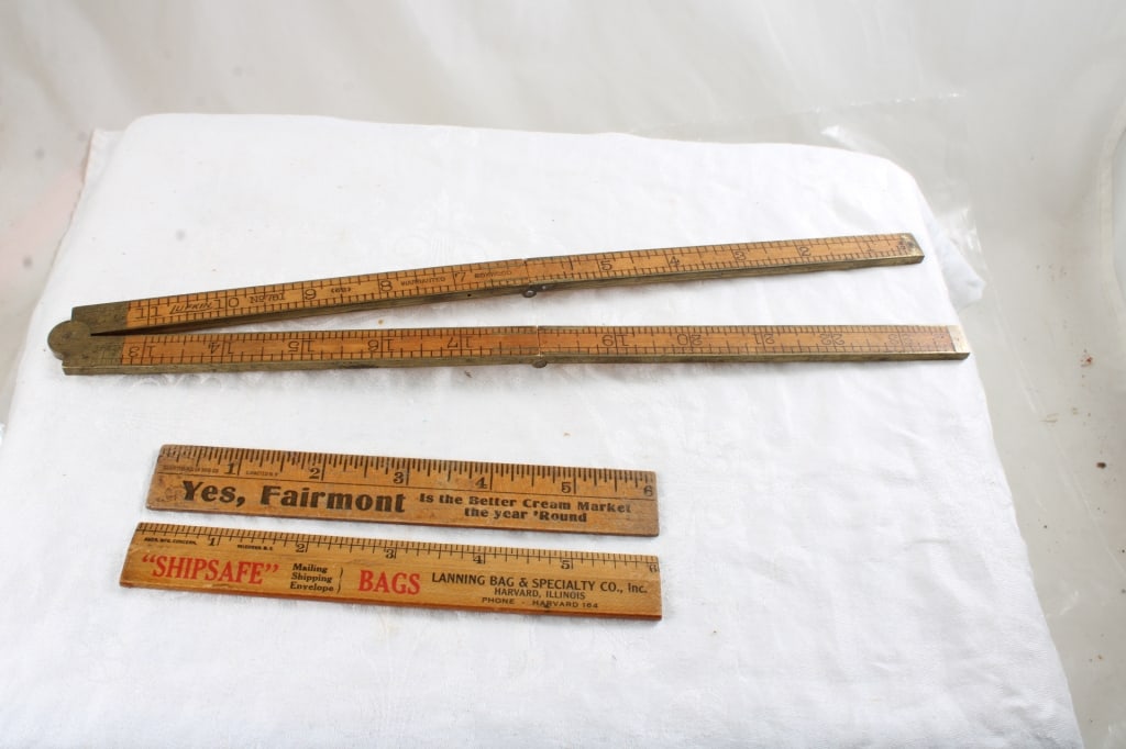 Lufkin Folding Ruler, 2 6" Advertising Rulers (1 of 16)