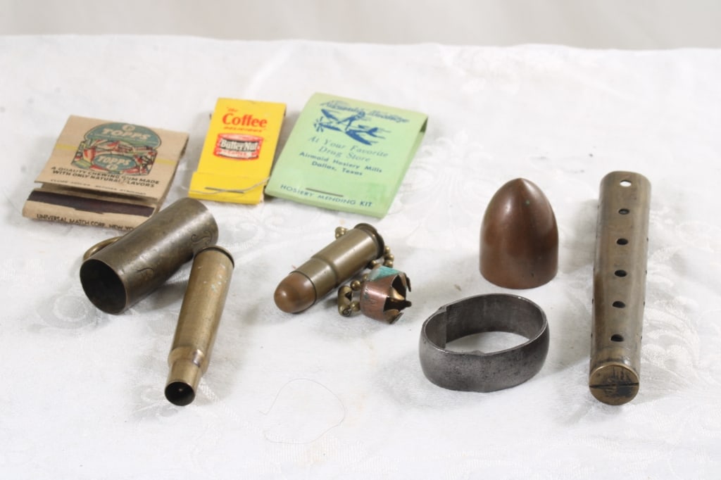 Civil War Band, WW2 Trench Art, Adv. Matchbook (1 of 20)